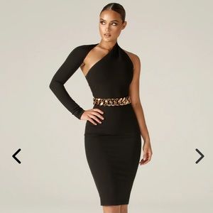 DASHA MODERN DRESS (BLACK) Alieva